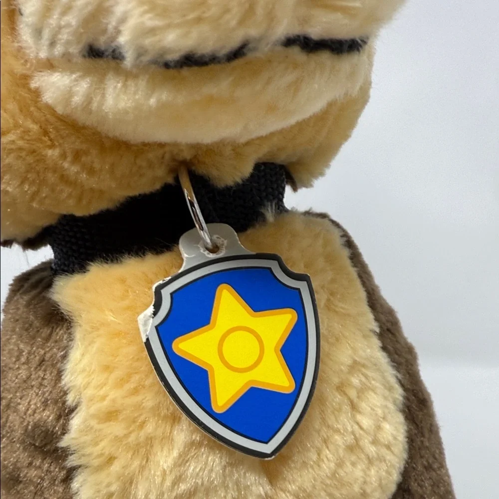 Paw Patrol Chase Build-a-Bear Plush Dog Toy with dog tag and collar 12”